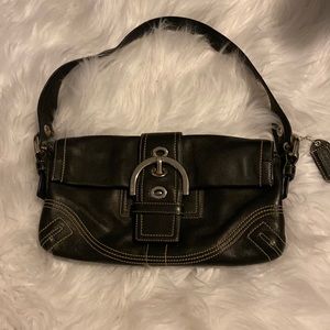 Coach black one strap purse